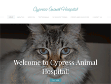 Tablet Screenshot of cypressanimal.com